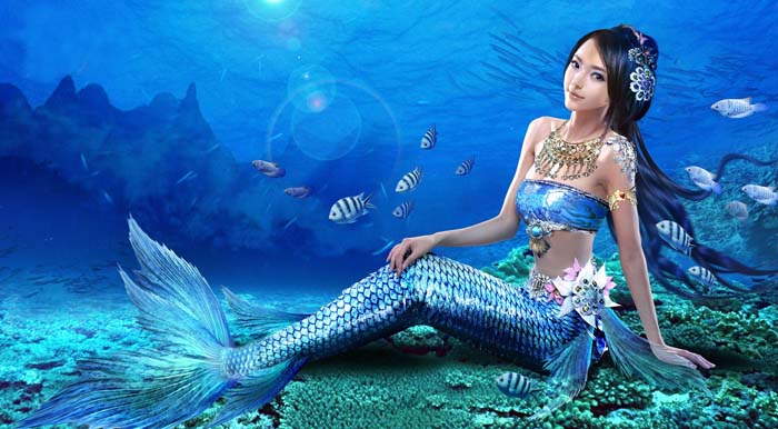 Beauty, Mermaid, Game Mouse pad for HP 14-ac111br 