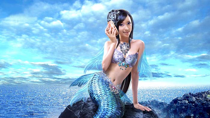 Beauty, Mermaid, Game Mouse pad for TOSHIBA Satellite P840T-ST4N02 
