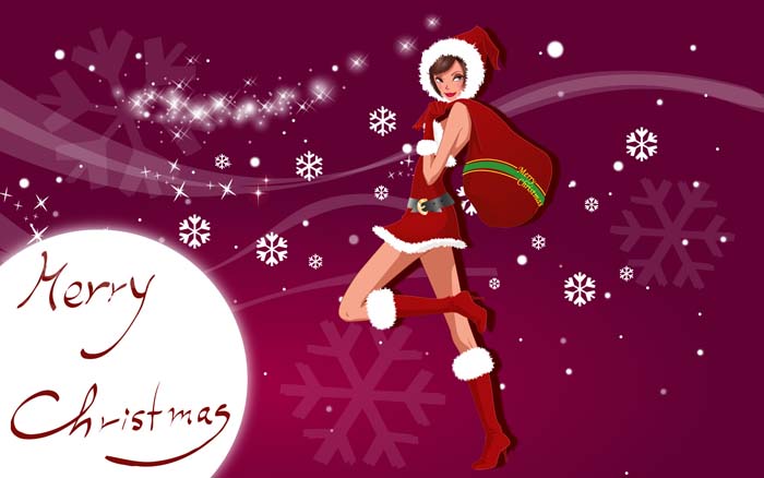 Merry Christmas Mouse pad for SONY VAIO E Series SVE14A36CH 