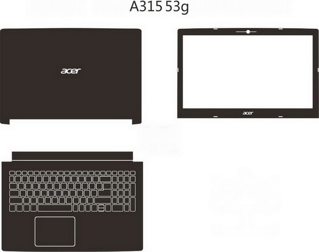 laptop skin Design schemes for ACER Aspire 3 A315-53G-56HB