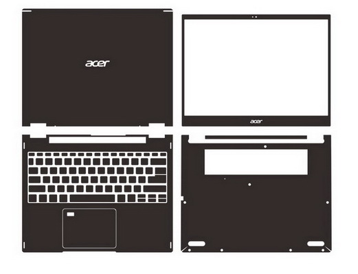 laptop skin Design schemes for ACER Spin 5 SP513-54N-56M2