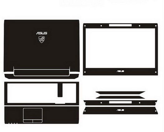 laptop skin Design schemes for ASUS G74 Series