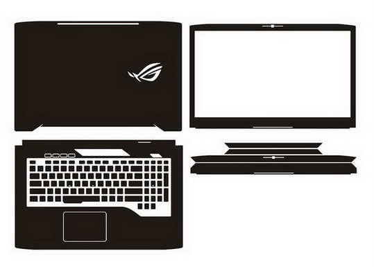 laptop skin Design schemes for ASUS GL703GM