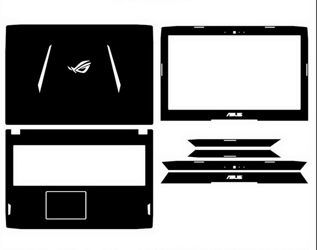 laptop skin Design schemes for ASUS ROG GL502VT