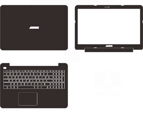 laptop skin Design schemes for ASUS X555QA
