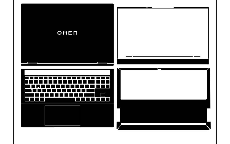 laptop skin Design schemes for HP OMEN 16-u0097nr