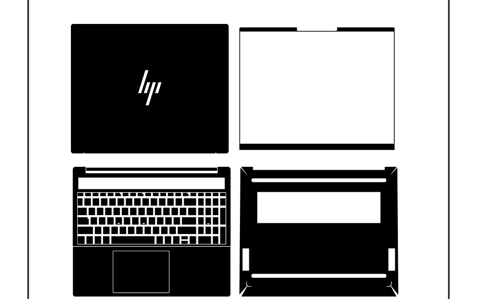 laptop skin Design schemes for HP pavilion plus 16-ab0556tu