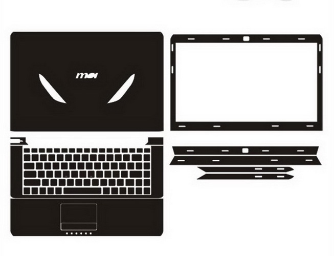 laptop skin Design schemes for MSI GE40 2OC-245US