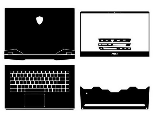 laptop skin Design schemes for MSI Vector GP66 12UH