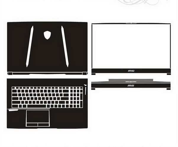 laptop skin Design schemes for MSI GE75 Raider 10SF-019
