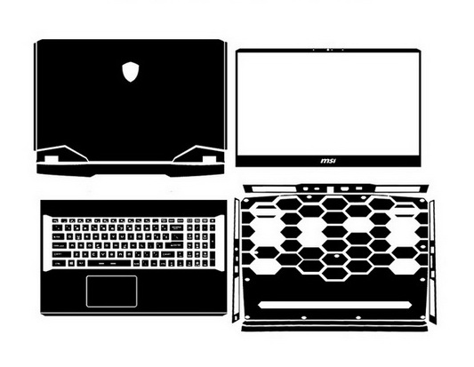 laptop skin Design schemes for MSI GE76 Raider 11UH-461