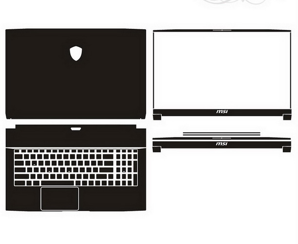 laptop skin Design schemes for MSI GF75 8RD-076IN