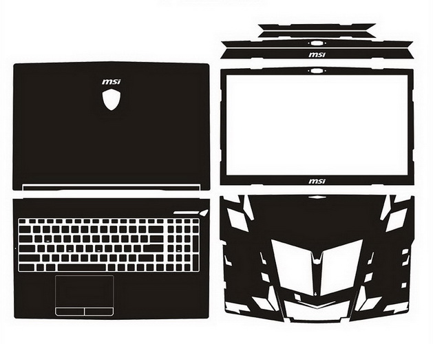 laptop skin Design schemes for MSI GL63 9SDK-610