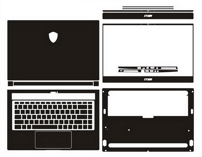 laptop skin Design schemes for MSI GS65 Stealth THIN