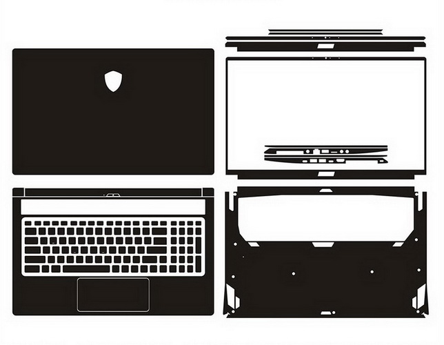 laptop skin Design schemes for MSI GS75 Stealth 8SF