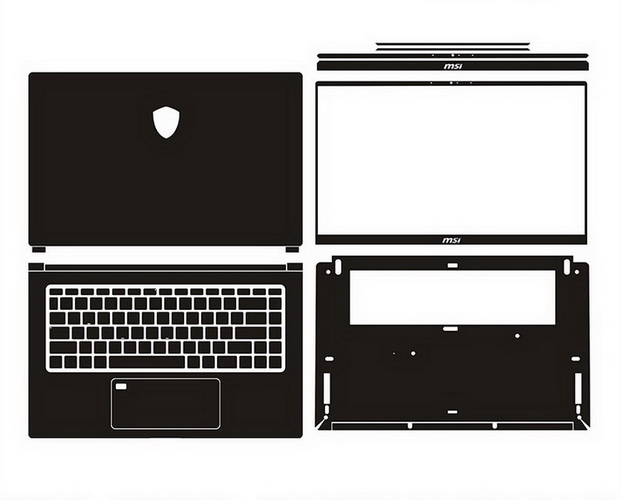 laptop skin Design schemes for MSI Prestige 15