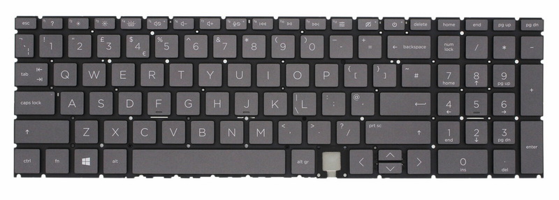 Black Backlit UK Keyboard For HP ENVY x360 15-ee1000 15m-ed1000 