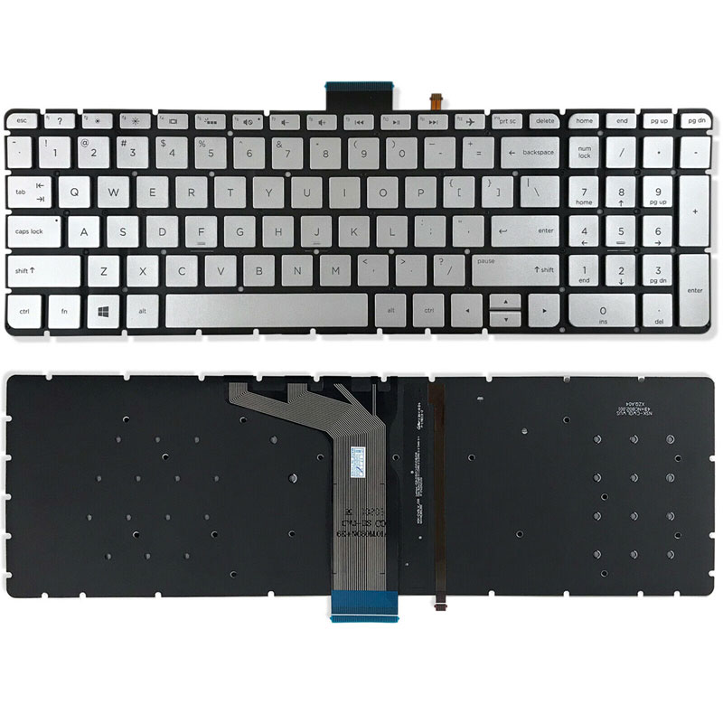 Laptop US Keyboard for HP ENVY x360 m6-w101dx m6-w102dx Backlit Silver 