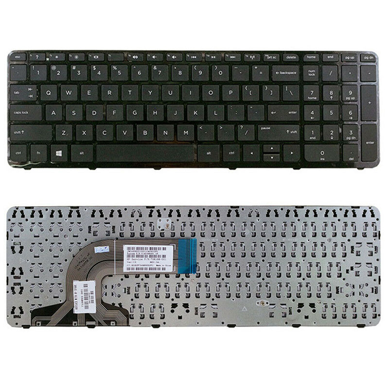 US laptop Keyboard HP Pavilion 15-f Series 776778-001 708168-001 Frame 719853-001 