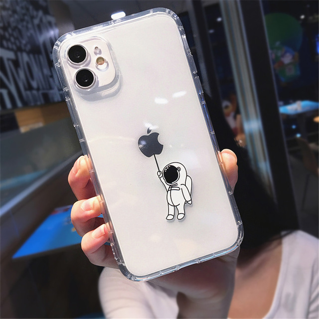 Mobile cell phone case cover for APPLE iPhone 12 Pro Max Cute Cartoon Planet Star Space Transparent Soft TPU Shockproof Cover 