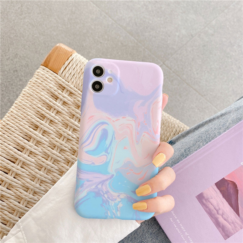 Mobile cell phone case cover for APPLE iPhone 12 Pro Max Abstract Art Ink Painting  Fashion Silicone Phone Cover 