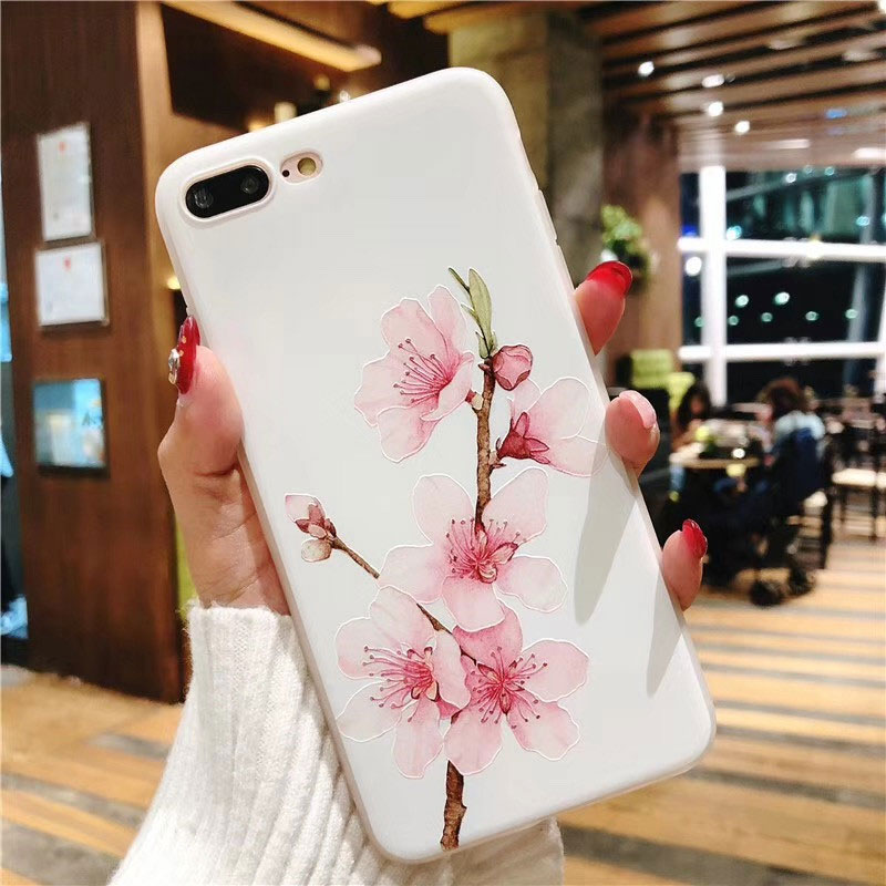 Mobile cell phone case cover for APPLE iPhone XR Luxury Silicone Cute Shockproof 3D Matte flower 