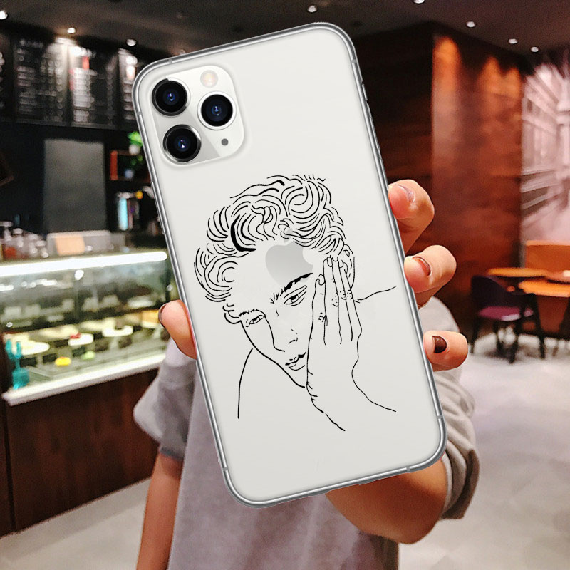 Mobile cell phone case cover for APPLE iPhone 12 Pro Max Luxury Abstract Lines Art Soft Case Cartoon Funny 