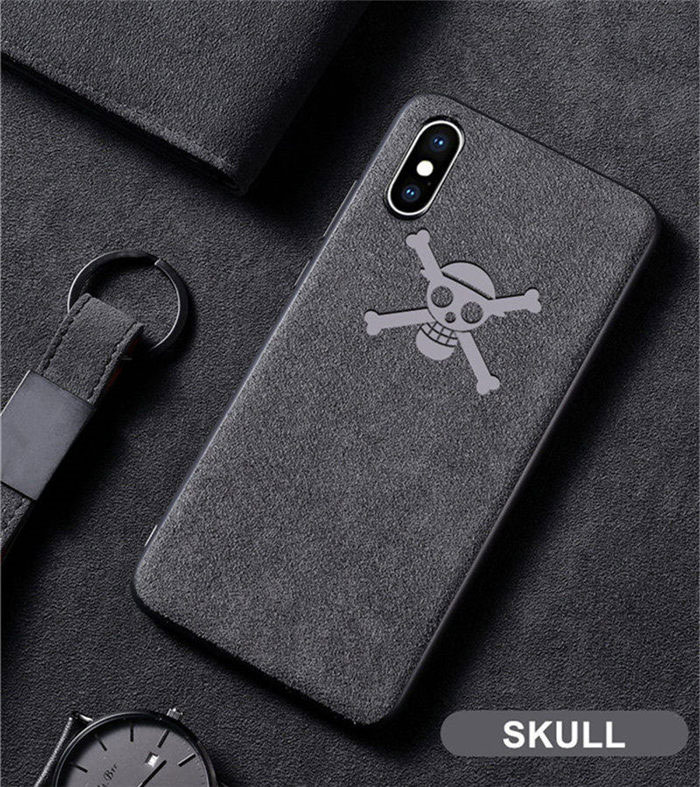 Mobile cell phone case cover for APPLE iPhone 8 Plus Magician Batman LOGO Turn Fur Suede Telefon Cool Cover 
