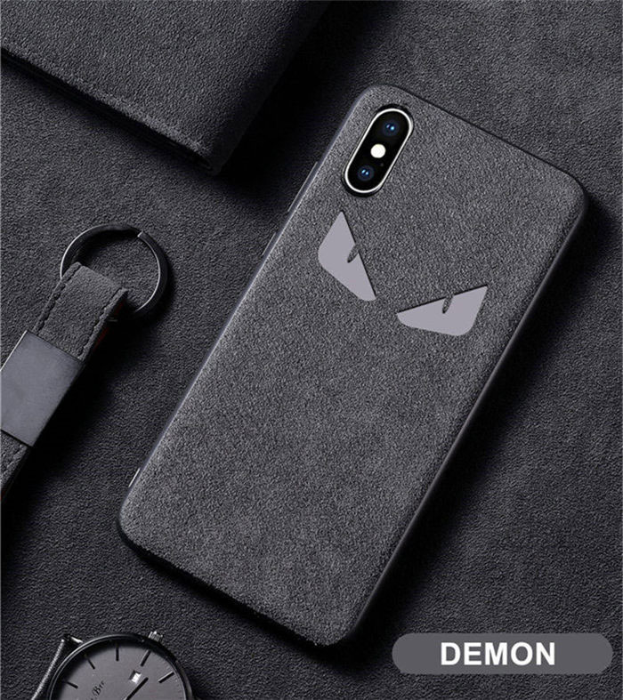 Mobile cell phone case cover for APPLE iPhone 7 Plus Magician Batman LOGO Turn Fur Suede Telefon Cool Cover 