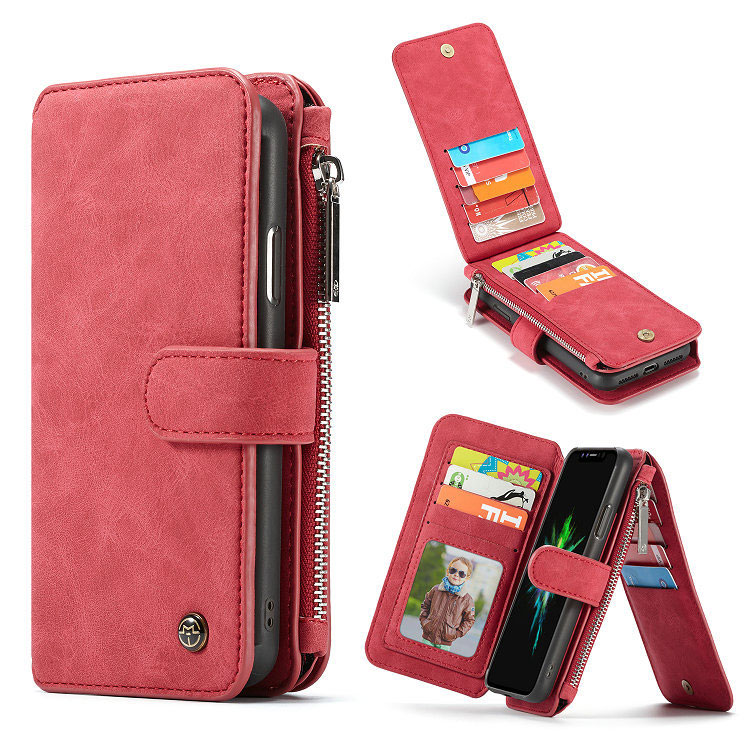Mobile cell phone case cover for APPLE iPhone 5 14-card 2-in-1 wallet 