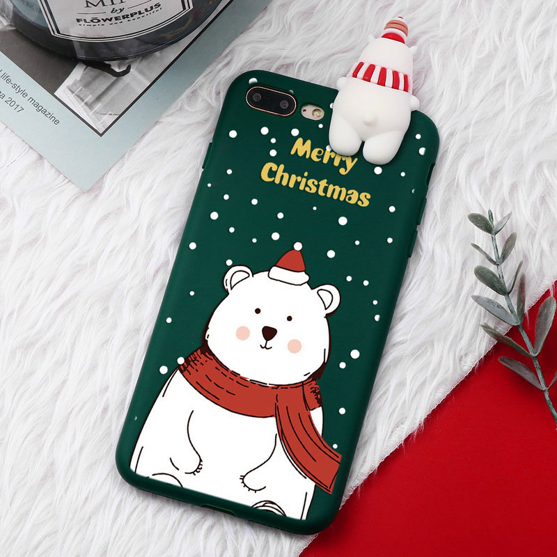Mobile cell phone case cover for APPLE iPhone 11 Pro Christmas Cartoon Deer Case Silicone Matte 