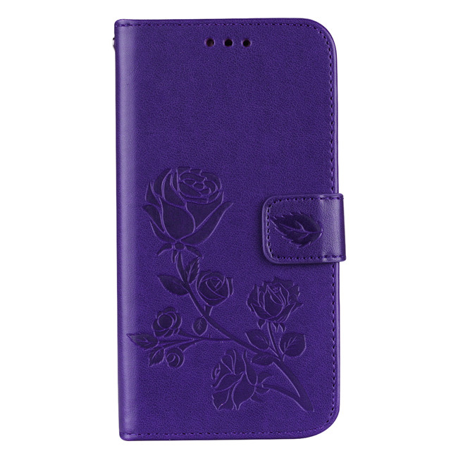 Mobile cell phone case cover for APPLE iPhone 8 Plus Luxury 3D Flower Leather Flip Wallet Cover Funda Capa 