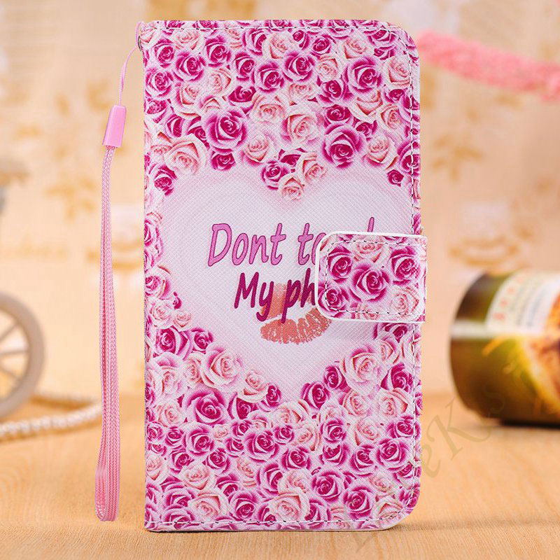 Mobile cell phone case cover for APPLE iPhone 6s Plus Flower Leather Flip Cover Wallet Phone Bag 