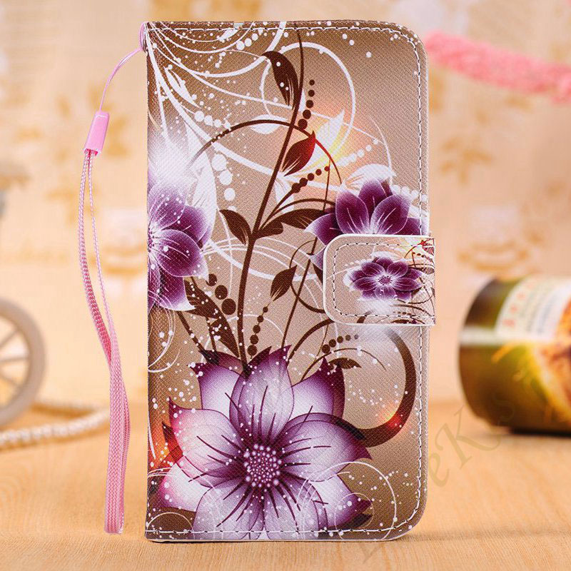 Mobile cell phone case cover for APPLE iPhone 6s Flower Leather Flip Cover Wallet Phone Bag 
