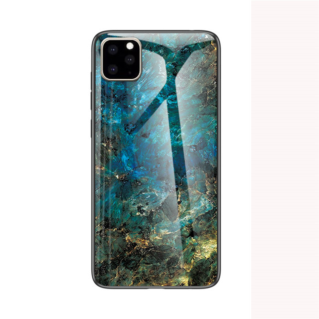 Mobile cell phone case cover for APPLE iPhone XS Max Marble Tempered Glass TPU Silicone Frame Hard 