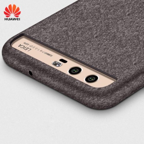 Original Huawei P10/P10 Plus Mix Fiber Leather Shell Hard Case Back Cover