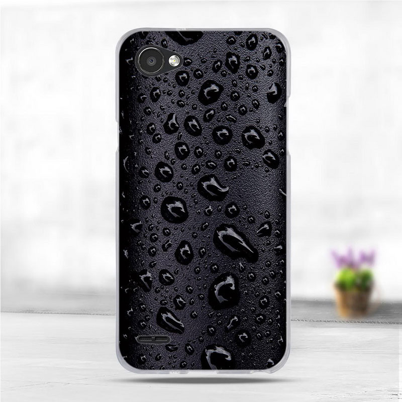 Mobile cell phone case cover for LG Q6 Ultra thin stylish Silicone Funda Capa Soft Cover 