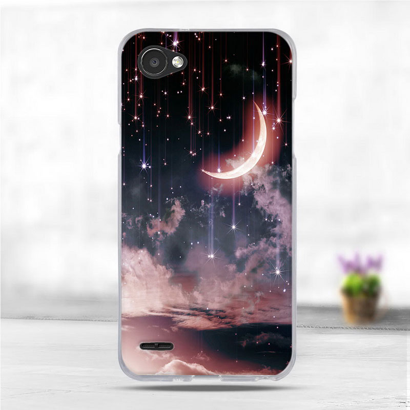 Mobile cell phone case cover for LG Q6 Ultra thin stylish Silicone Funda Capa Soft Cover 