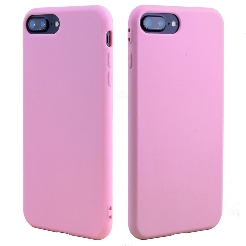 Mobile cell phone case cover for APPLE iPhone 8 Candy Solid Color TPU Rubber Silicone soft 