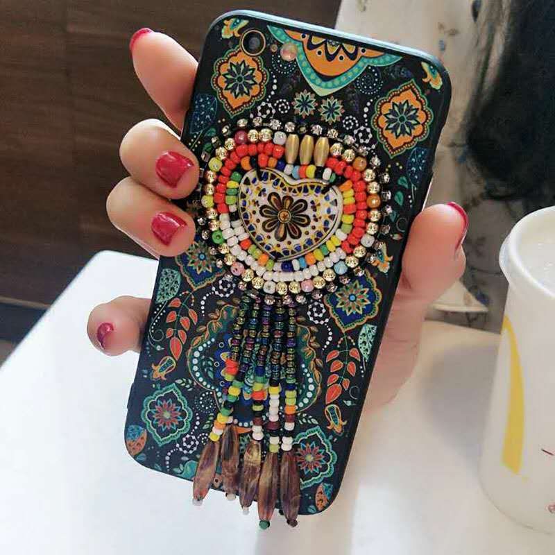 Mobile cell phone case cover for APPLE iPhone 8 Vintage National Style 