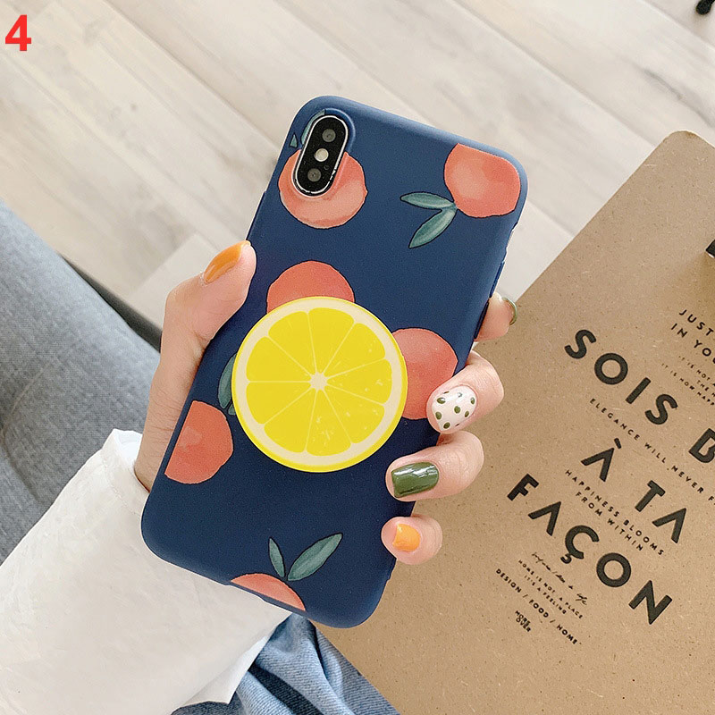 Mobile cell phone case cover for APPLE iPhone 6s Fruit bracket summer fruit phone case anti-fall TPU soft sleeve 