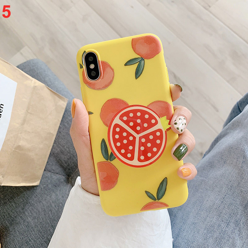 Mobile cell phone case cover for APPLE iPhone 6 Fruit bracket summer fruit phone case anti-fall TPU soft sleeve 