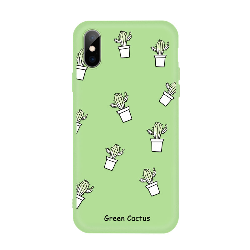 Mobile cell phone case cover for APPLE iPhone 8 Plus Soft TPU Pattern Matte Cute Cartoon Love Heart Back 