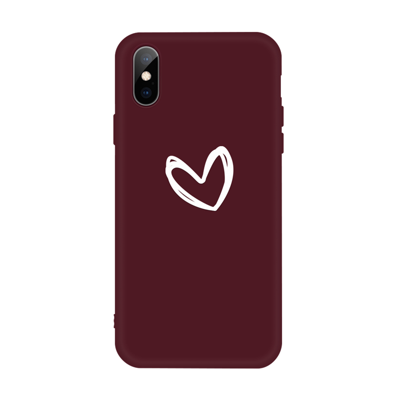 Mobile cell phone case cover for APPLE iPhone 6 Plus Soft TPU Pattern Matte Cute Cartoon Love Heart Back 
