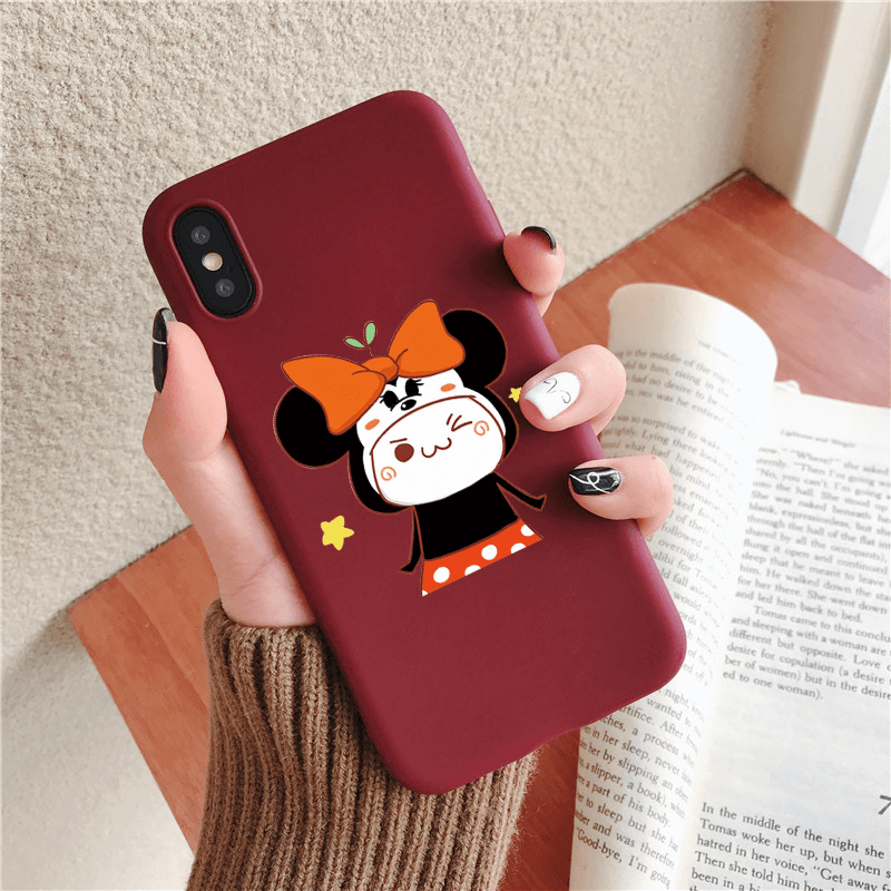 Mobile cell phone case cover for APPLE iPhone 7 Plus Cartoon Cute Print Soft TPU silicone 