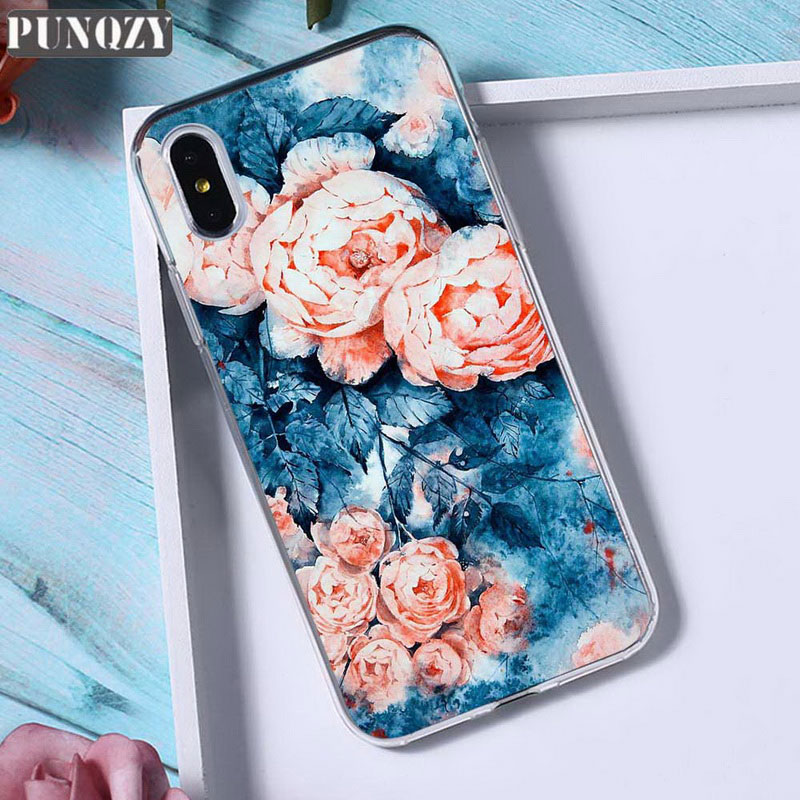 Mobile cell phone case cover for APPLE iPhone 6s Orange fall leaves fox autumn floral Patterned TPU Silicone 