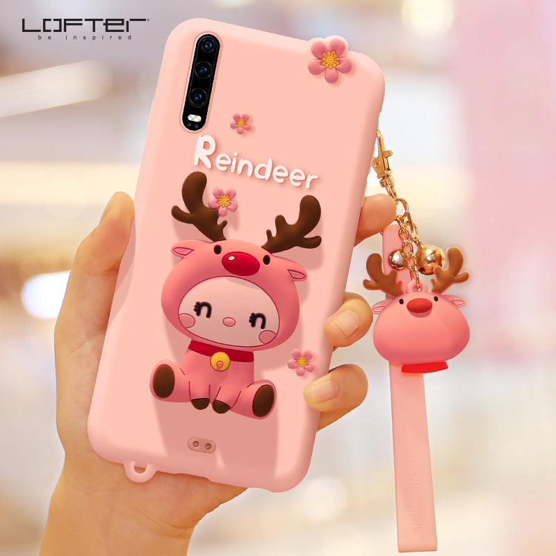 Mobile cell phone case cover for HUAWEI P30 Creative cartoon silicone 