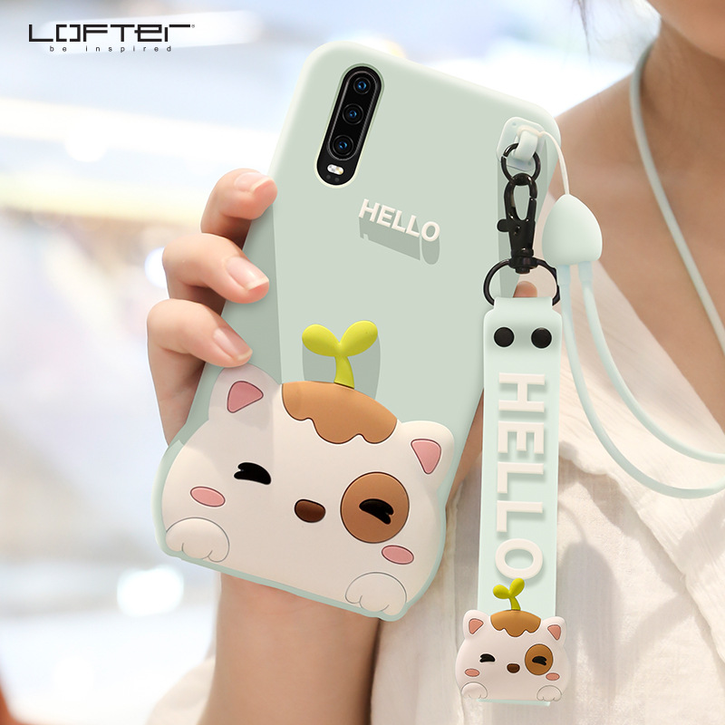 Mobile cell phone case cover for HUAWEI P30 Pro Silicone soft shell cute cartoon all-inclusive anti-fall 