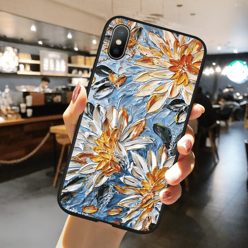 Mobile cell phone case cover for XIAOMI Mi 9 SE 3D Oil Painting Emboss Case Soft TPU 