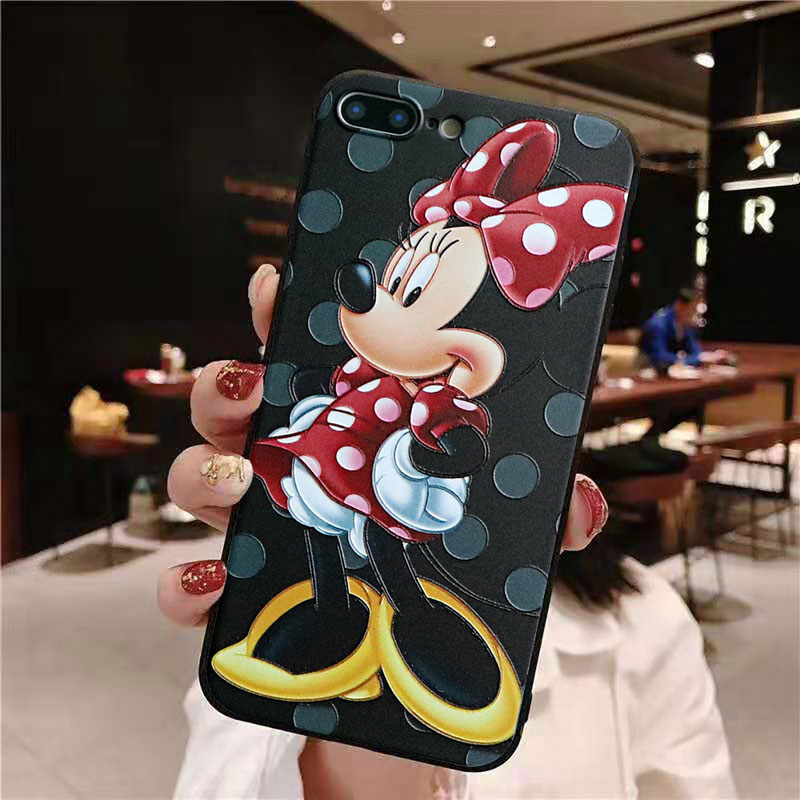 Mobile cell phone case cover for APPLE iPhone SE 3D Emboss Relief Cartoon Coque Print TPU Coque Cover 